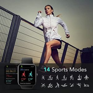SKG Smart Watch, Fitness Tracker with 5ATM Swimming Waterproof, Health Monitor for Heart Rate, Blood Oxygen, Sleep, 1.7” Touch Screen Bluetooth Smartwatch Fitness Watch for Android-iPhone iOS, V7