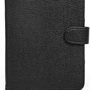 Book Style Litch Pu Leather Case Cover for 6″ ebook Reader Case Cover for Sony/kobo/Pocketbook/Nook/tolino 6inch ebook Reader (Black)