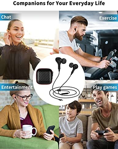 TITACUTE USB C Headphone for Samsung S21 S20 FE S22 A53 Wired Earbuds Magnetic in-Ear Type C Earphone with Microphone Volume Control Bass Stereo Noise Canceling for Galaxy Z Flip 3 4 Pixel 6 5 OnePlus - Image 7