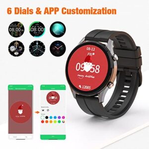 Smart Watch, Smart Watch for Men Women with 1.32 inches Color Touch Screen IP68 Waterproof Fitness Tracker with Heart Rate and Blood Oxygen Monitor, Sleep Monitor Fitness Watch for Android & iOS
