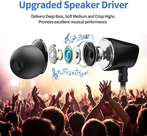 TITACUTE USB C Headphone for Samsung S22 Ultra S21 S20 FE Galaxy Z Flip 3 4 Fold A53 Digital Type C Earphone with Microphone Noise Canceling Wired Earbuds for iPad Pro Air Mini Pixel 6 5 OnePlus Black - Image 3