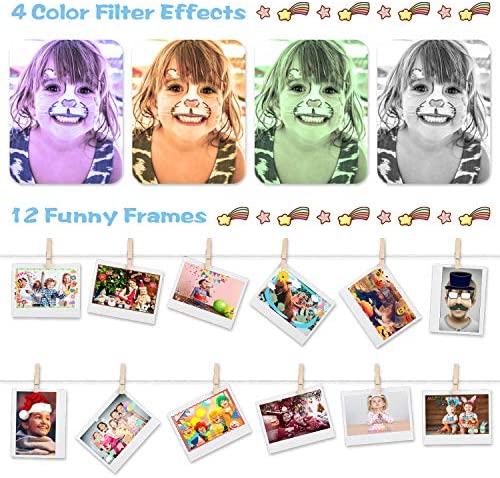 WOWGO Kids Digital Camera - 12MP Children's Camera with Large Screen for Boys and Girls, 1080P Rechargeable Electronic Camera with 32GB TF Card - Image 5