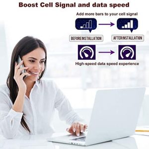 Amazboost Indoor A2 Cell Phone Signal Booster for Home,Supports 5,000 SQ FT Area,All U.S. Carriers – Compatible with Verizon, AT&T, T-Mobile, Sprint & More-FCC Approved 5G 4G 3G Cell Phone Booster