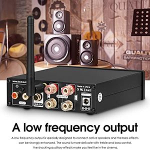 Douk Audio M1 PRO 320W Bluetooth Power Amplifier, 2 Channel Audio Amp, Wireless Receiver, for Home Stereo Speakers/Active Subwoofer, with Treble & Bass Control/U-Disk Music Player