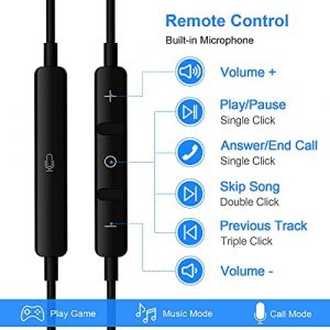 TITACUTE USB C Headphones for Samsung S21 S20 FE S22 Galaxy Z Flip 4 Fold 3 A53 Digital Type C Earphone with Mic Control Noise Canceling Wired Earbuds for iPad Pro Air Mini Pixel 6 Pro OnePlus 9 Black