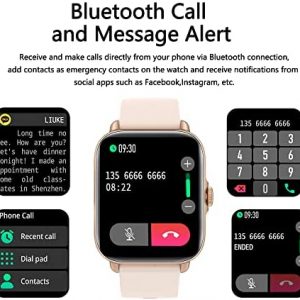 Smart Watch (Answer/Make Call), 1.7″ Smartwatch Fitness Tracker for Android and iOS Phones with Heart Rate Sleep Tracking, 28 Sport Modes, Blood Oxygen, Ai Voice Control,Fitness Watch for Women Men