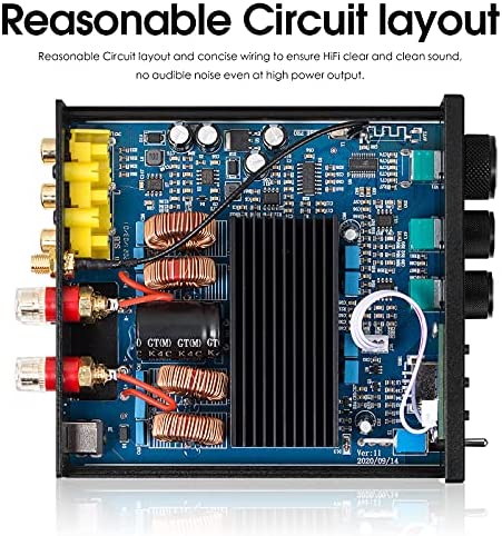 Douk Audio M1 PRO 320W Bluetooth Power Amplifier, 2 Channel Audio Amp, Wireless Receiver, for Home Stereo Speakers/Active Subwoofer, with Treble & Bass Control/U-Disk Music Player - Image 6