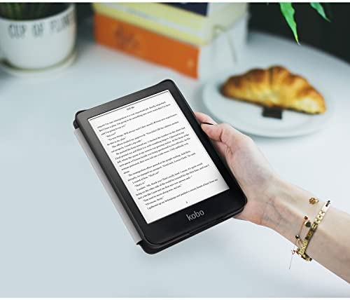 MoKo Case for Kobo Clara HD 6" 2018 E-Reader Cover Case, Premium Ultra Compact Protective Sleep Wake Up Slim Lightweight Cover Case for Kobo Clara HD 6" Tablet/e-Reader, Black - Image 7
