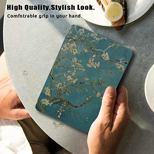 QIYI Case Fits Kindle Paperwhite 10th Generation 2018 Released Flowers Print eBook Reader Covers Smart Accessories PU Leather Covers with Auto Wake / Sleep - Apricot Tree in Blossom - Image 5