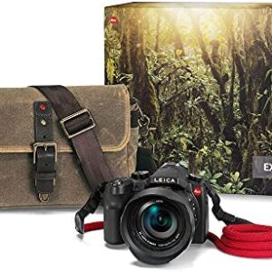 Leica V – LUX (Typ 114) Digital Camera Explorer Kit (19144) + 64GB Extreme Pro Card + Corel Photo Software + Extra Battery + LED Light + Card Reader + Filter Kit + Case and More – Deluxe Bundle