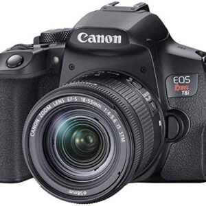 Canon EOS Rebel T8i DSLR Camera with 18-55mm Lens (3924C002) + 64GB Memory Card + Case + Corel Photo Software + LPE17 Battery + External Charger + Card Reader + HDMI Cable + More (Renewed)