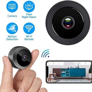 Mini Wireless Hidden Camera HD 1080P WiFi Camera for Home Security with Video Live Feed Covert Baby Nanny Cam Tiny Smart CamerasCameras with Motion Activated Night Vision