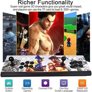 XFUNY Arcade Game Console 1080P 3D & 2D Games 8000 in 1 Pandora’s Box 3D 2 Players Arcade Machine with Arcade Joystick Support Expand 8000+ Games for PC/Laptop/TV / PS4 (KOF)