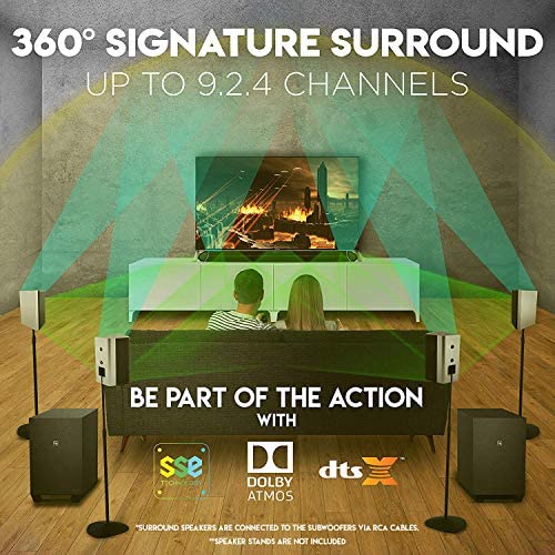 Nakamichi Shockwafe Ultra 9.2.4 Channel 1000W Dolby Atmos/DTS:X Soundbar with Dual 10" Subwoofers (Wireless) & 4 Rear Surround Speakers. Enjoy Plug and Play Explosive Bass & High End Cinema Surround - Image 2