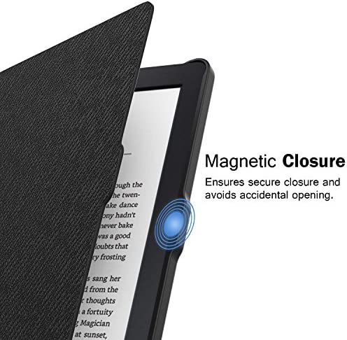 MoKo Case for Kobo Clara HD 6" 2018 E-Reader Cover Case, Premium Ultra Compact Protective Sleep Wake Up Slim Lightweight Cover Case for Kobo Clara HD 6" Tablet/e-Reader, Black - Image 6