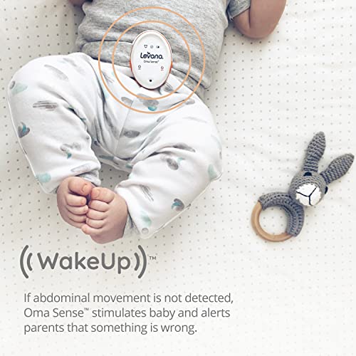 Levana Oma Sense Baby Abdominal Movement Monitor - Baby Sleep Monitor with Wakeup Technology - Rousing Vibrations, Audio & Lights Stimulates Baby & Alerts Parents - Safety Baby Essentials for Newborn - Image 3