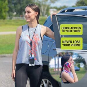 Gear Beast Cell Phone Lanyard – Universal Neck Phone Holder w/ Card Pocket and Silicone Neck Strap – Compatible with Most Smartphones, Light Blue