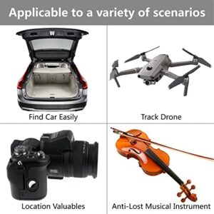 OMELPIS Liquid Silicone Air Tags Case for Apple Airtag Case with Self-Sticker Adhesive Sticker Keychain Key Ring Loop Anti Lost AirTags Tracker Holder Air Tag Cover for GPS Finder Accessories 6 Pack