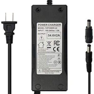 54.6V 2A Power Supply Adapter Charger for 48V Lithium Li-ion Battery Pack with DC 5.5×2.1mm / 5.5×2.5mm Plug