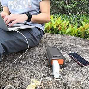 88.8Wh|65Watts Portable Laptop Phone Charger with AC DC USB Outlets, A Super Travel Portable Battery Pack & Power Bank for HP Notebooks, MacBook, iPad, iPhone