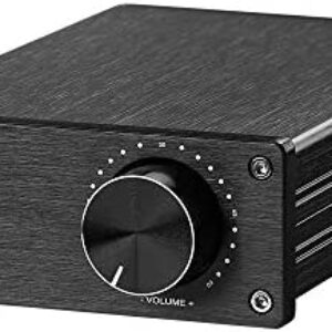 AIYIMA A07 TPA3255 Power Amplifier 300Wx2 HiFi Class D Stereo Digital Audio Amp 2.0 Channel Amplifier for Passive Speaker Home Audio (A07+DC 32V Power Adapter)