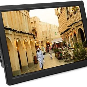 ASHATA Portable Digital Television,14″ 1080P HD Digital Television ATSC Portable T,HDMI Video Player for Home Car,with USB Port, SD/MMC Card Slot,Play U Disk Drive Content,110-220V US