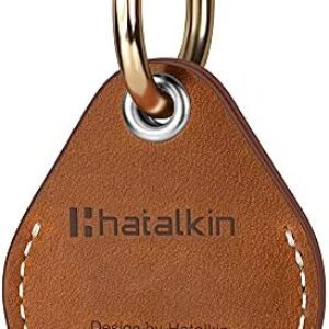 Air Tag GPS Case Compatible with Apple AirTags Holder Cases AirTag Case Keyring Genuine Crazy Horse Leather Air Tags Key Ring Compatible with Apple AirTag GPS Item Finders Accessories