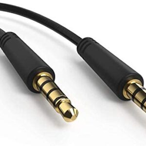 Ancable 2-Pack 6 Ft Cord 3.5mm Screen-to-Screen Audio and Video AV AUX Cable for Insignia Dual Screen Portable DVD Player