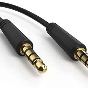 Ancable 6 Ft Cord 3.5mm Screen-to-Screen Audio and Video AV AUX Cable for Philips, Insignia Dual Screen Portable DVD Player