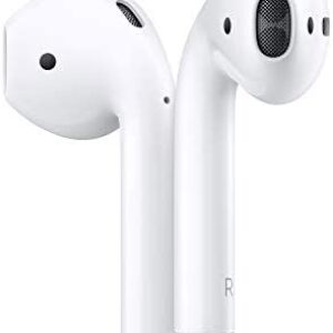 Apple AirPods (2nd Generation) Wireless Earbuds with Lightning Charging Case Included. Over 24 Hours of Battery Life, Effortless Setup. Bluetooth Headphones for iPhone