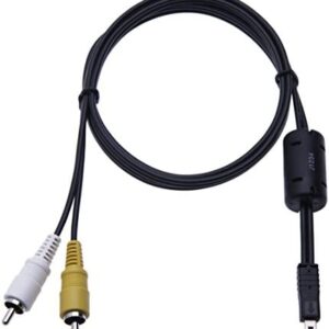 Audio Video TV Cable Lead Cord Compatible with Panasonic Lumix DMC-TZ Series: DMC-TZ5, DMC-TZ50, DMC-TZ55, DMC-TZ56, DMC-TZ60, DMC-TZ61, DMC-TZ8 (UC-E6 AV)