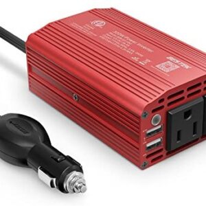BESTEK 300W Power Inverter DC 12V to 110V AC Car Inverter with 4.2A Dual USB Car Adapter