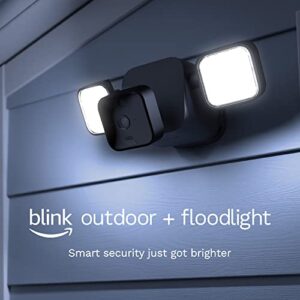 Blink Outdoor 3rd Gen + Floodlight — wireless, 2-year battery life, HD floodlight mount and smart security camera, 700 lumens, motion detection, set up in minutes – 1 camera kit (Black)