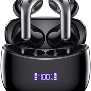 Bluetoth Headphones 50H Playback True Wireless Earbuds with Wireless Charging Case Waterproof Earphones in-Ear Headset with Microphone for Android iOS Laptop TV Gaming Computer Sport ZINGBIRD-VEAT00L