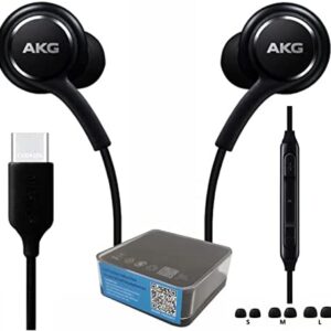 Bowgechen 2022 Earbuds Stereo Headphones for Samsung Galaxy S22 Ultra S22 Plus Galaxy S21 Ultra 5G, Galaxy S10, Designed by AKG – with Microphone and Volume Buttons