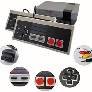 Classic Mini Retro Video Game Console with Preloaded 620 Games & 2 Controllers, Old School Video Games System for Kids, Birthday Gift Happy Childhood Memoriess, AV Output ONLY