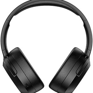 EDIFIER Bluetooth Headphones with Active Noise Cancelling, 49H Playtime Wireless Bluetooth Headset with Deep Bass Hi-Res Audio, Lightweight,Comfortable Ear Cups, for Travel, Home Office,W820NB,Black