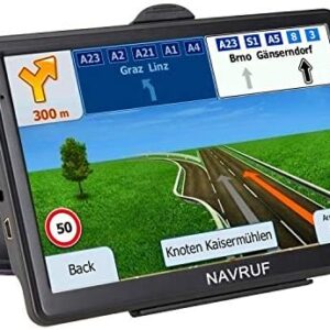 GPS Navigation for Car，Latest Map Touchscreen 7 Inch 8G 256M Navigation System with Voice Guidance and Speed ​​Camera Warning, Lifetime Free Map Update