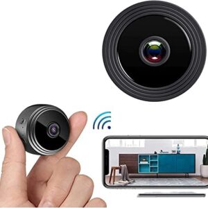 Hd 1080p Wireless Mini WiFi Camera Home Security Micro Cam Video Audio Recorder Camcorder Night Vision Micro Cam for House Office Garden 2.4G, Portable Home Warehouse Store Shop Cameras (A)