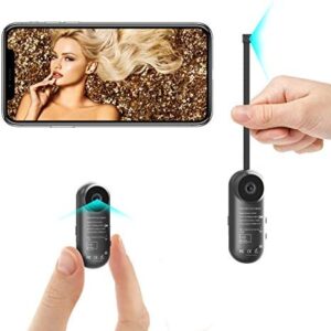 Hidden Spy Camera, 1080P WiFi Mini Camera Portable Wireless Security Cameras with 2 Lenses Motion Detection Night Vision Remote View for Home Surveillance Video Recorder Covert Nanny Cam(2021 Design)