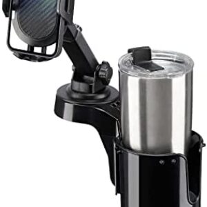 JoyTutus Cup Holder Phone Mount for Car, Car Cup Holder Cellphone Holder for Car, Large Car Cup Holder Adapter Long Arm with 360° Rotation, Compatible with iPhone, Samsung & All Smartphones