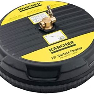 Karcher Universal 15″ Pressure Washer Surface Cleaner Attachment, Power Washer Accessory – 1/4″ Quick-Connect, 3200 PSI
