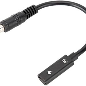 Lazmin Type C Charging Cable, Type c PD Power Supply to 5.5mm x 2.1mm Adapter Cable, for Notebooks, Portable DVD Audio and Video Equipment
