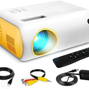 Mini Projector, ARTSEA Full HD 1080P 7000L Portable Projector for Outdoor Movie, LED Pico Video Projector for Home Theater, Phone Projector Compatible with HDMI, USB, TV Stick, Laptop, iOS and Android