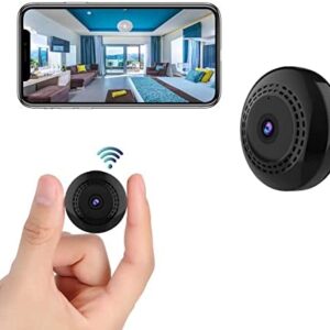 Mini Spy Camera WiFi Wireless Hidden Cameras for Home Security Surveillance with Video 1080P Small Portable Nanny Cam with Phone App, Motion Detection, Night Vision for Indoor Outdoor Small Camera