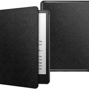 MoKo Case for 6.8″ Kindle Paperwhite (11th Generation-2021) and Kindle Paperwhite Signature Edition, Light Shell Cover with Auto Wake/Sleep for Kindle Paperwhite 2021 E-Reader, Black