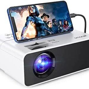 Movie Projector, SMOENT 1080P HD Projector 7500L Home Projector Video TV Projector Mini Portable LED Projector Outdoor Indoor Wall Compatible with TV Stick Laptops PC PS5 HDMI USB