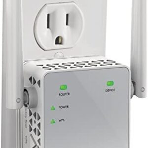 NETGEAR Wi-Fi Range Extender EX3700 – Coverage Up to 1000 Sq Ft and 15 Devices with AC750 Dual Band Wireless Signal Booster & Repeater (Up to 750Mbps Speed), and Compact Wall Plug Design
