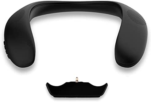 Neckband Speaker PS5 Bluetooth Adapter Accessories Set, BT5.1 Low Latency Wireless Audio Transmitter & Neck Wearable Speaker 3D Stereo Sound Headphone for PS5 Controller,Support FM Radio/Micro SD Card