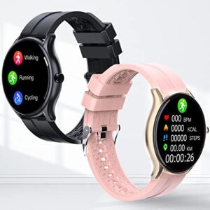 Nsxcdh Smart Watch, Fitness Smartwatch with 1.32″ IPS HD Full Screen Heart Rate Sleep Health Blood Pressure, Body Temperature Monitoring, Call/Message, IP68 Waterproof